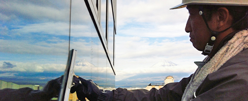 ガラスクリーニング